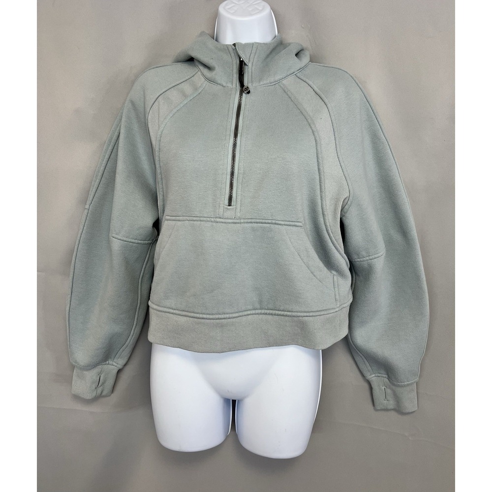 Lululemon Hoodie Women's ‎ Scuba Oversized Half Zip Fleece Cropped XS